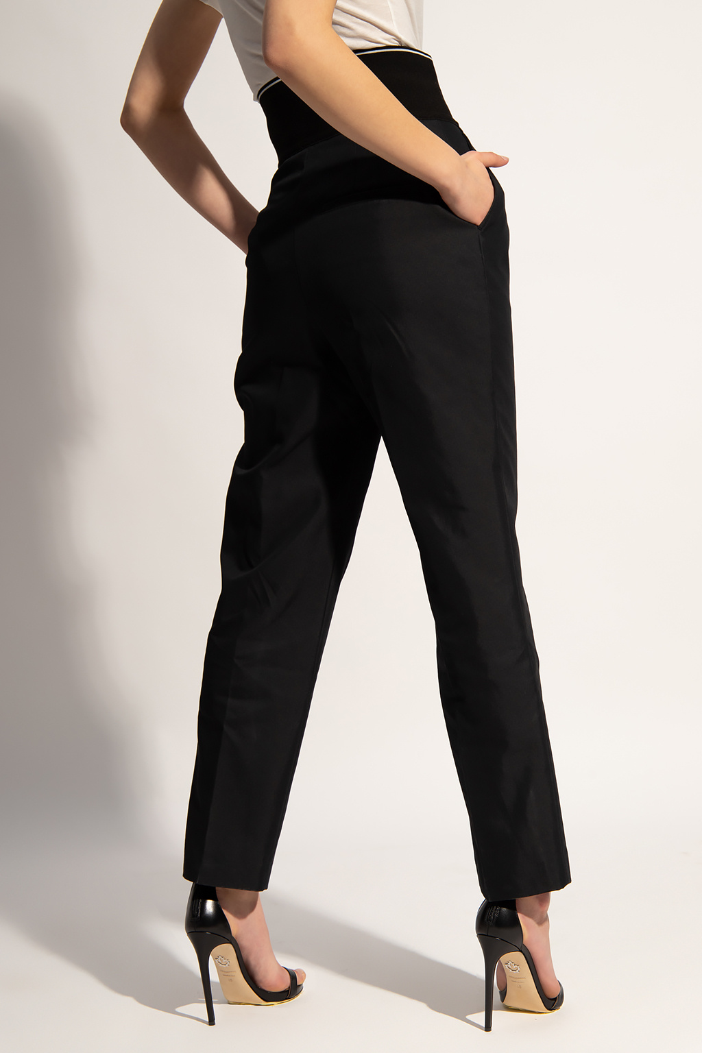 front trousers with logo Alexander Wang